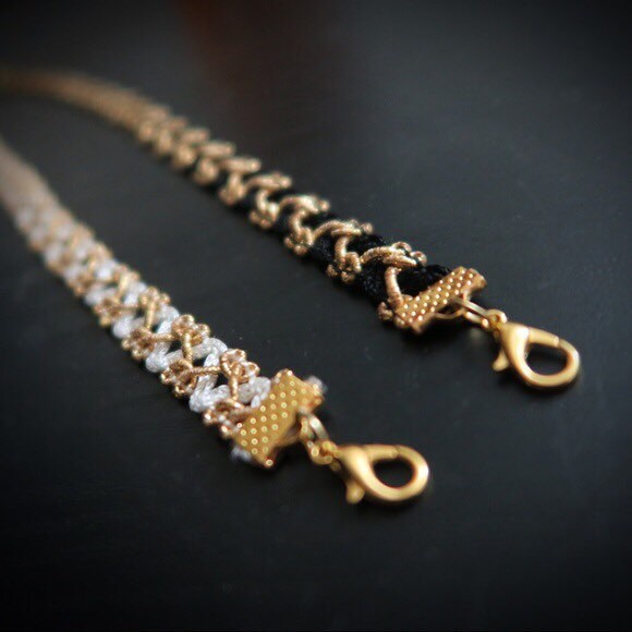 White & Gold Choker
