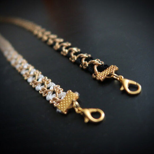 White & Gold Choker