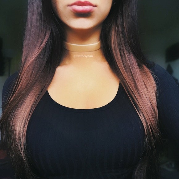 Tan Velvet Choker