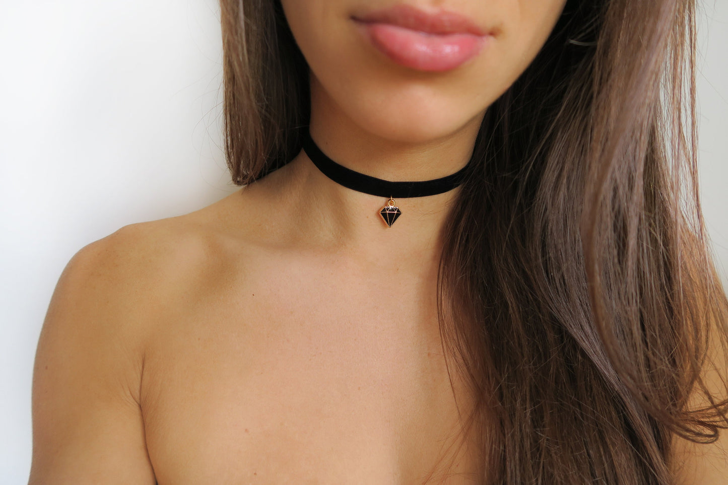Diamond Charm Choker