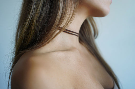 Coconut Brown Layered Choker