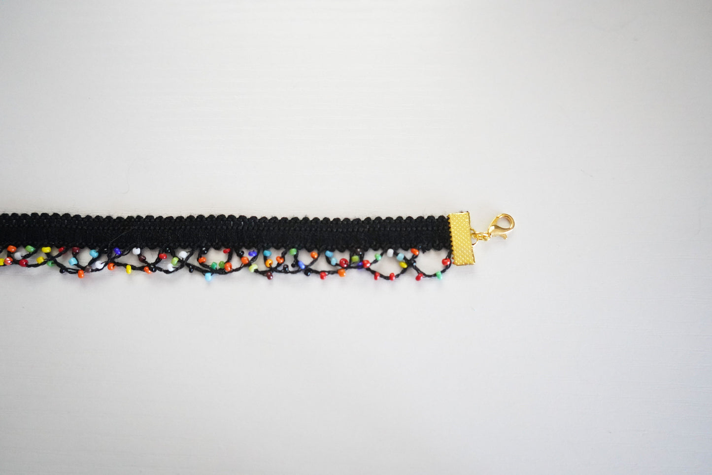 Holiday Lights Beaded Choker