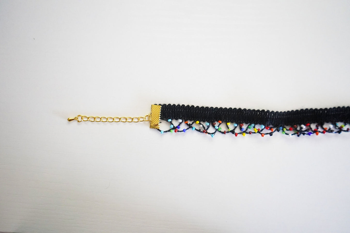 Holiday Lights Beaded Choker