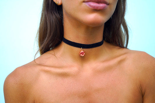 Pomegranate Charm Choker