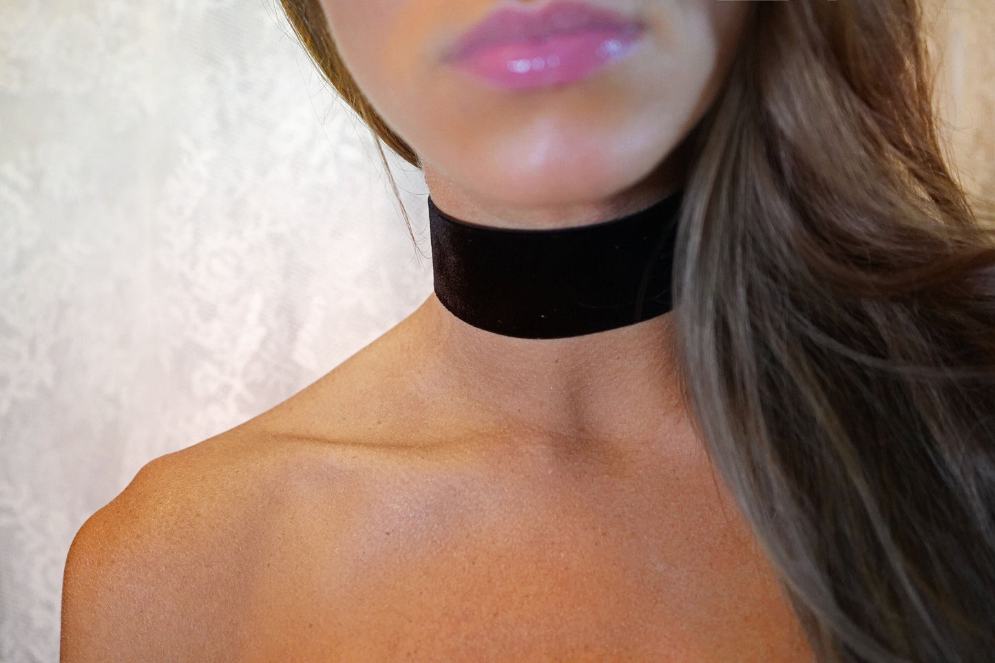 Thick Black Velvet Choker