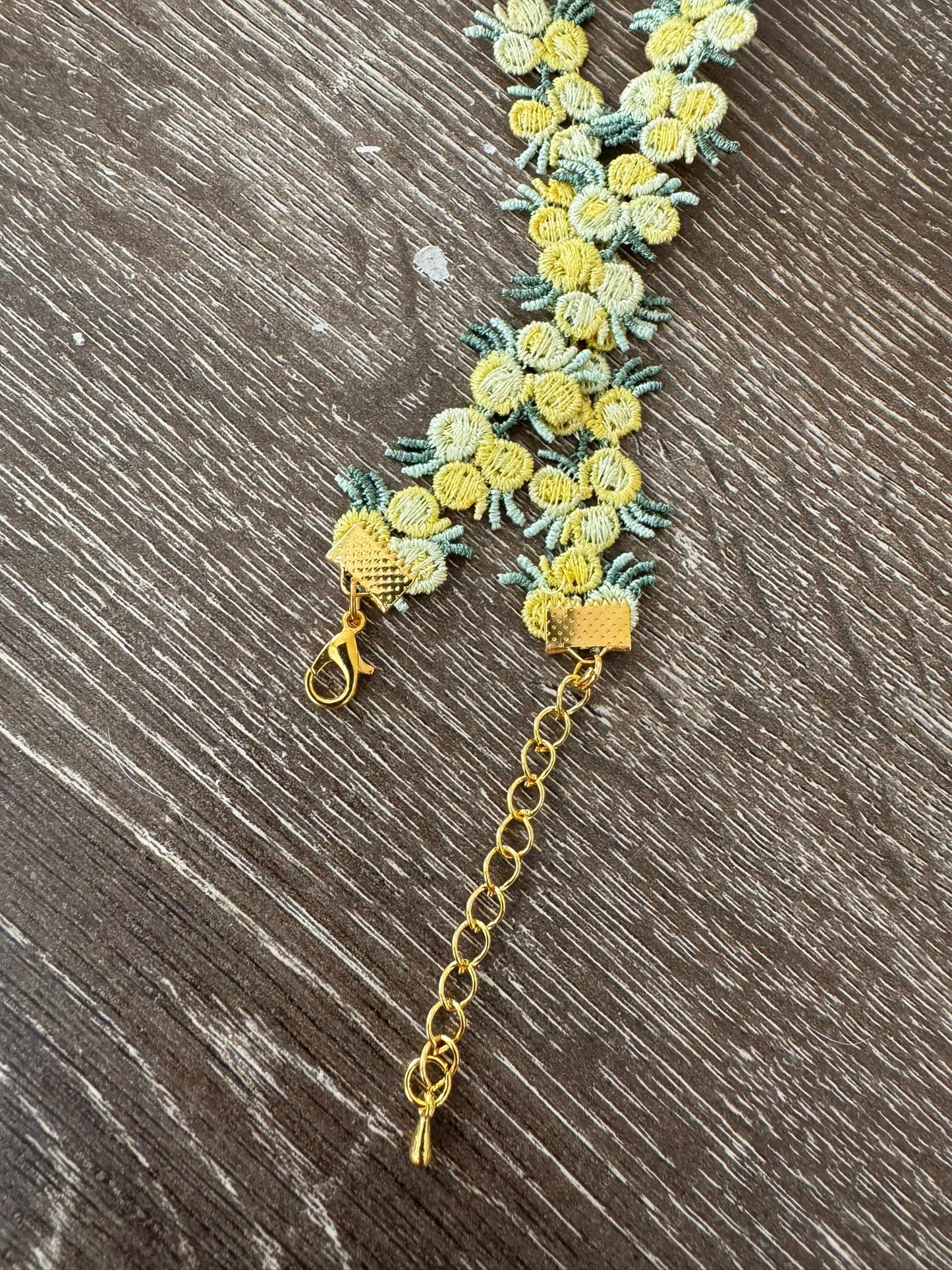 Yellow Flower Vine Choker