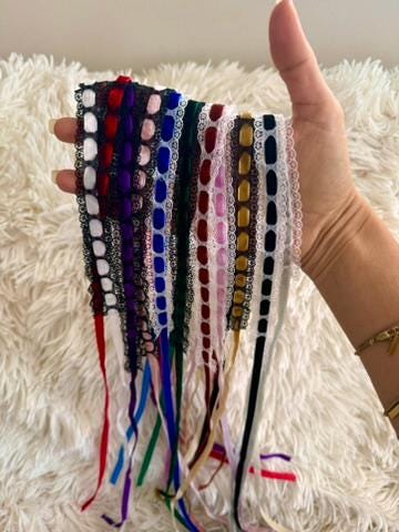 Lace Tie Choker With Black Lace • Hypoallergenic Metal-Free Closure