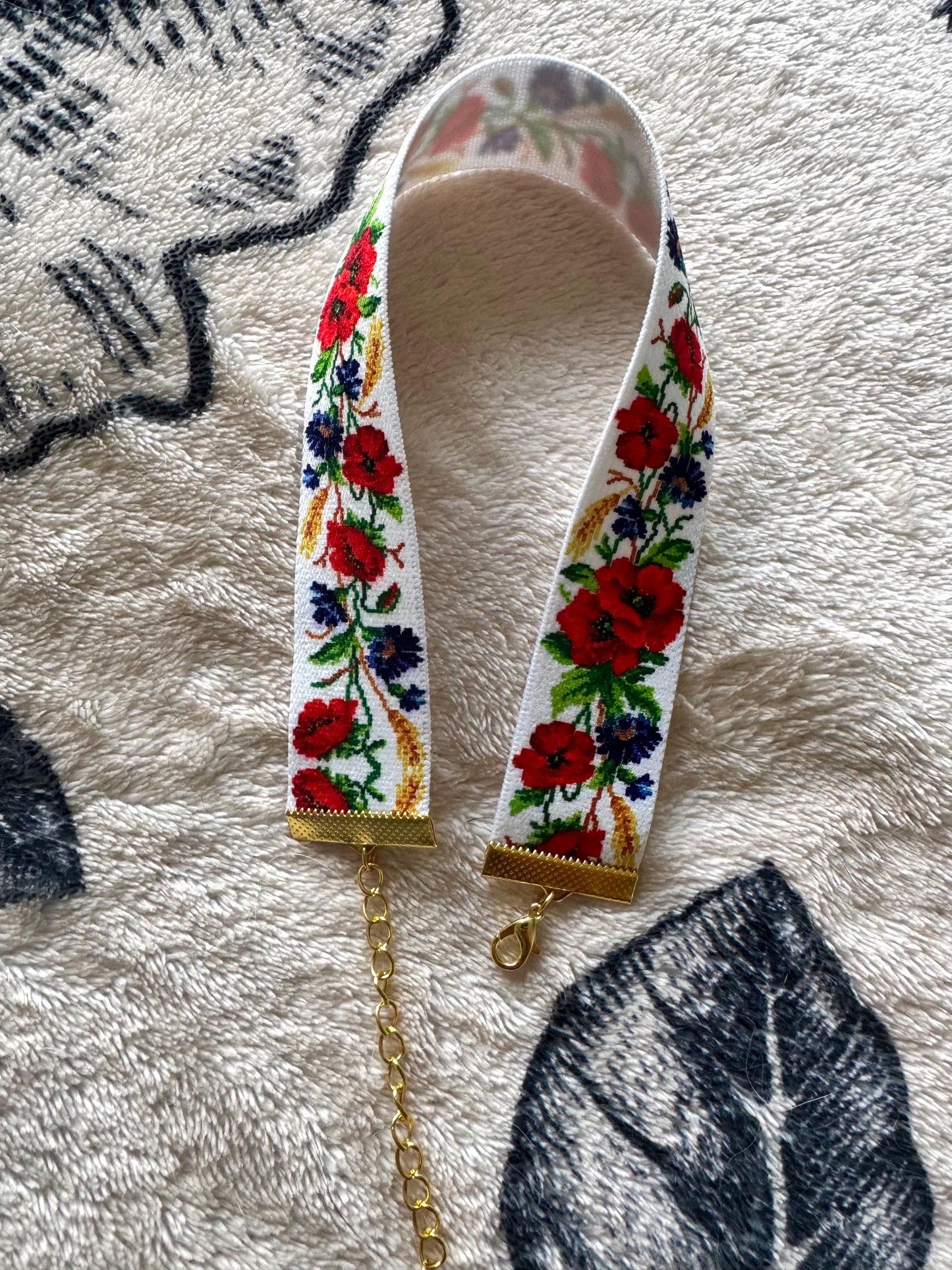 Vintage Floral Elastic Choker