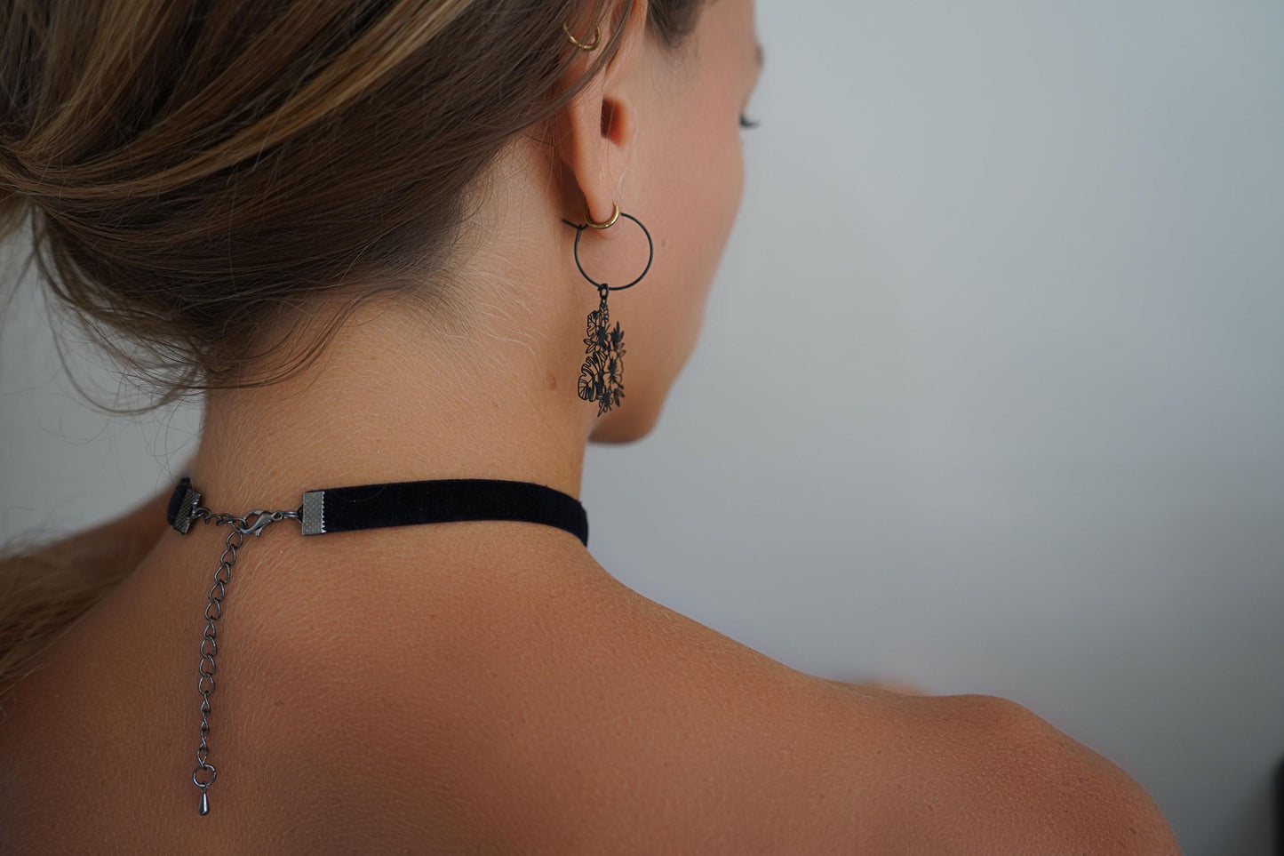 Choker & Earrings Bundle • Exotic Flowers