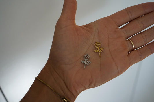 Rose Charm Velvet Choker • Ultra Comfortable Stretch Velvet