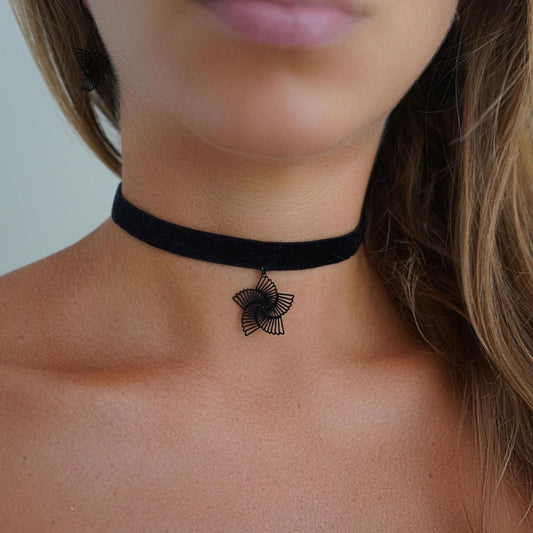 Choker & Earrings Bundle • Spiral Star