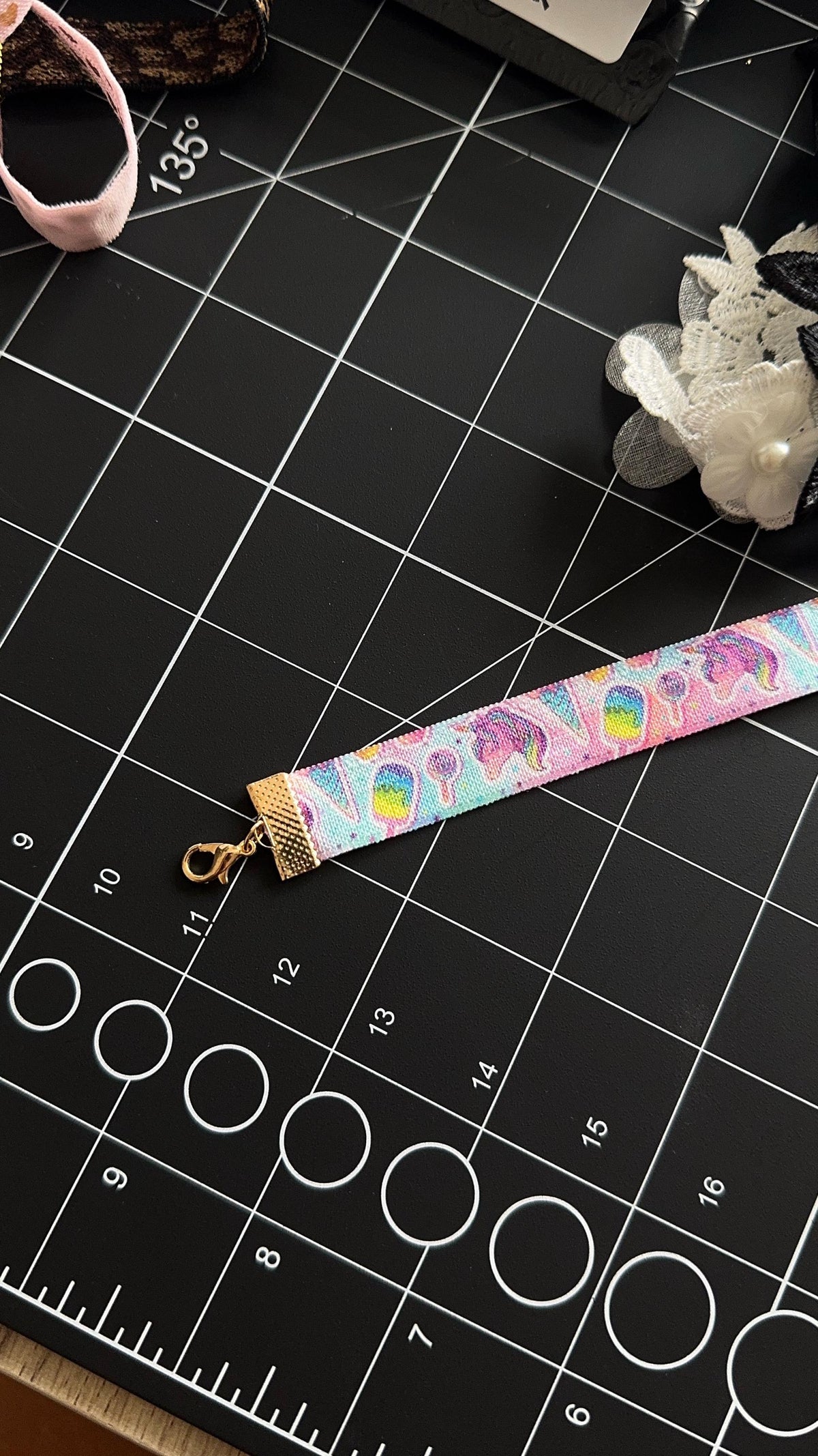 Unicorn Desserts Elastic Choker • Fun Handmade Kids Girls Choker