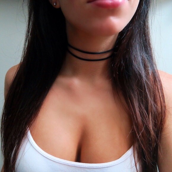 Layered Black Choker