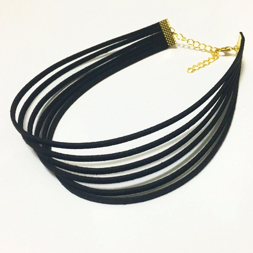 Layered Black Choker