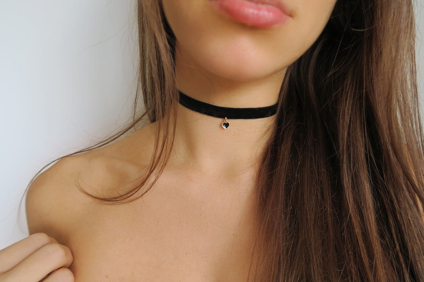 Heart Charm Choker