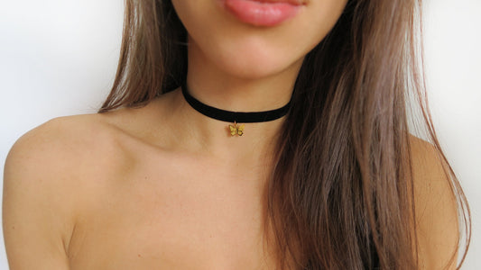 Butterfly Charm Choker