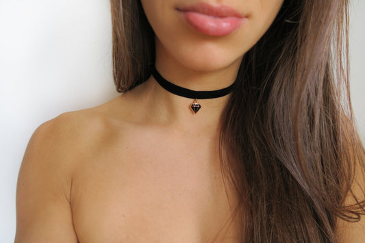 Diamond Charm Choker