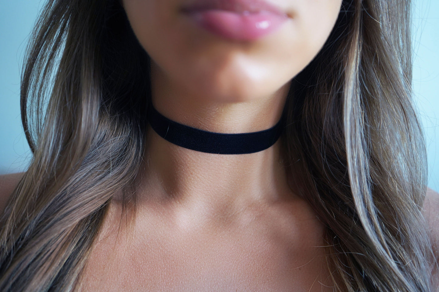 5/8" Black Velvet Choker • Ultra Comfortable Stretch Velvet