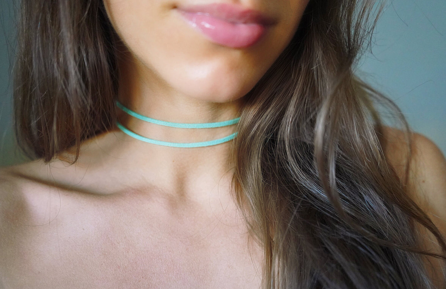 Layered Mint Choker