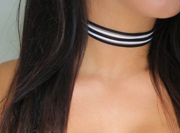 Black & White Layered Choker