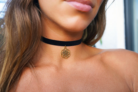 Sacred Geometry Charm Choker