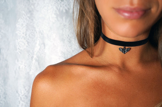 Moth Charm Choker • Limited Edition