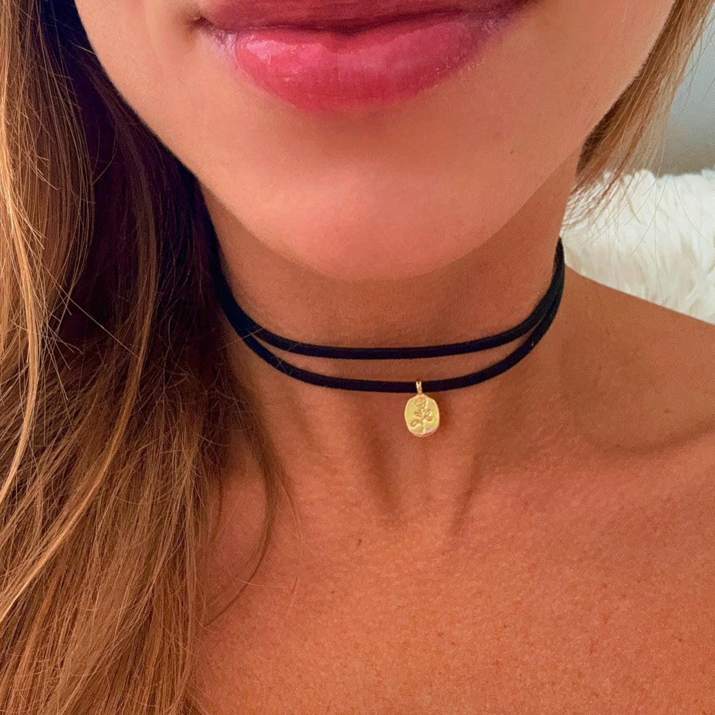 Rose Medallion Layered Choker