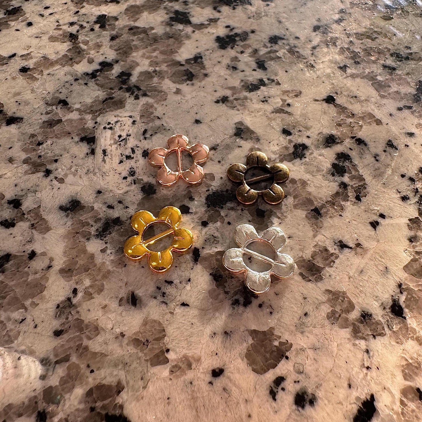 Flower Slide Tie Choker • Multiple Color Options • Hypoallergenic Metal-Free Closure