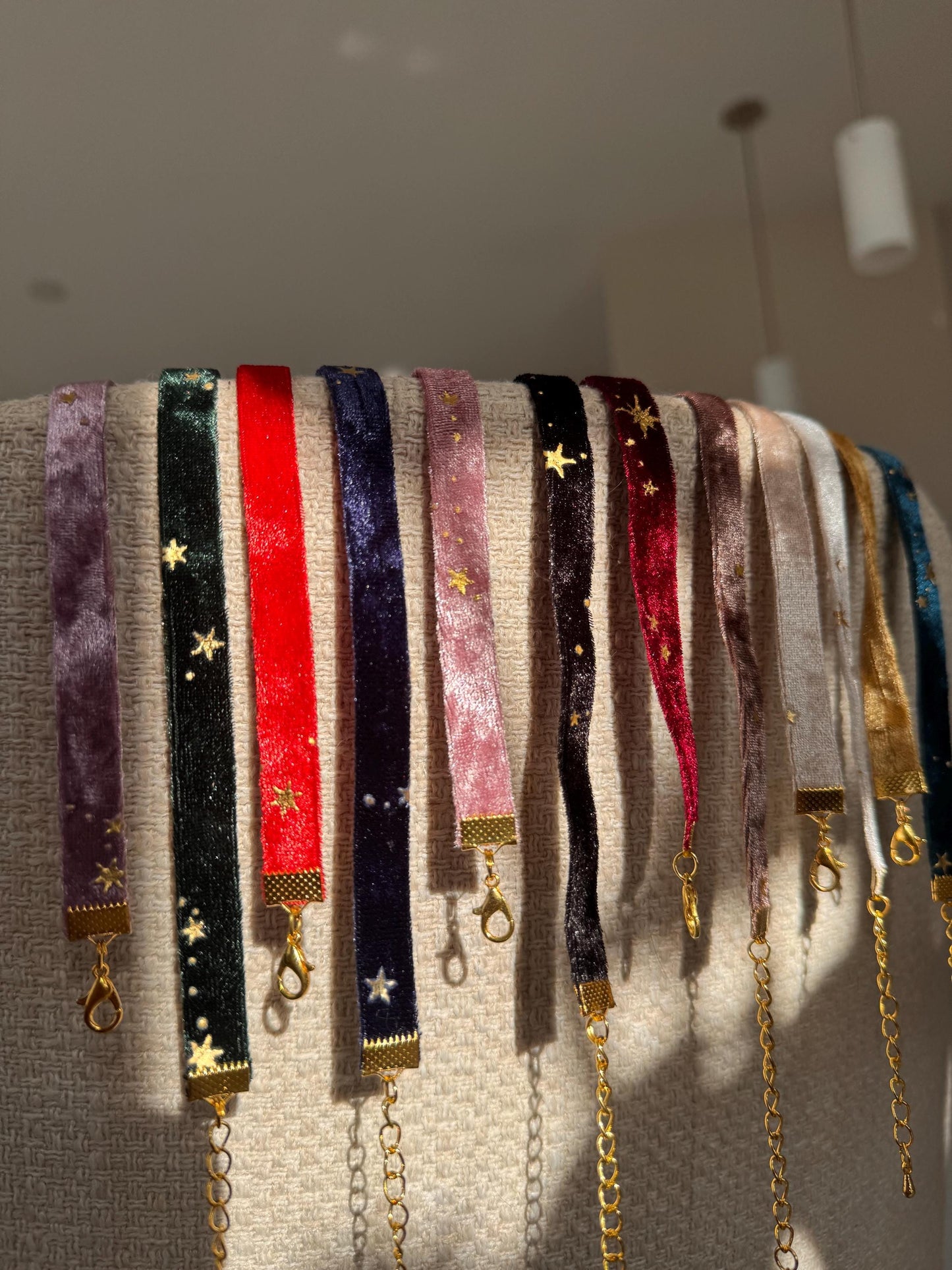 Night Sky Choker • Double Sided Velvet Star Necklace