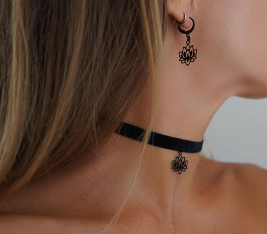 Choker & Earrings Bundle • Lotus