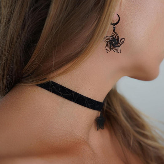 Choker & Earrings Bundle • Spiral Star