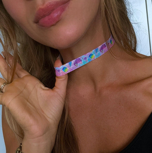 Unicorn Desserts Elastic Choker • Fun Handmade Kids Girls Choker