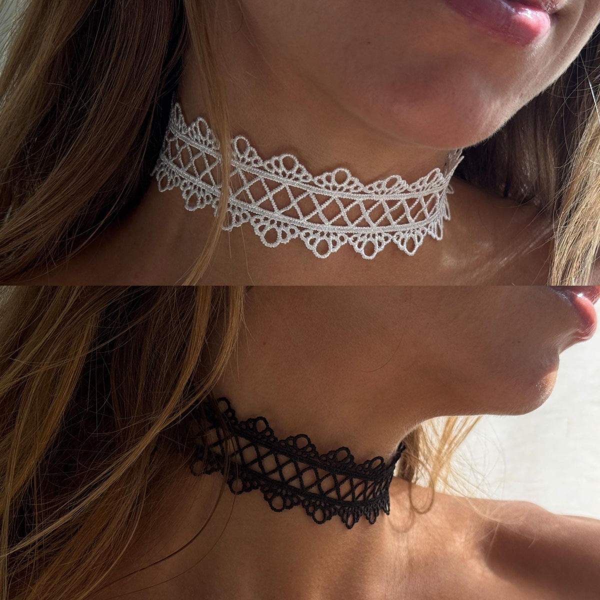 Victorian Lace Choker Necklace • Customizable • Multiple Color Options